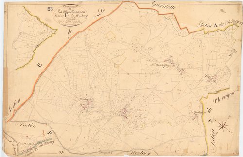 La Chapelle-Agnon - 55 FI 240      Section F de Montmy, 1ère feuille