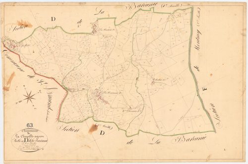 La Chapelle-Agnon - 55 FI 236      Section D de la Barcanie, 2ème feuille