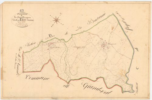 La Chapelle-Agnon - 55 FI 237      Section D de la Barcanie, 3ème feuille