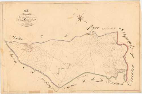 La Chapelle-Agnon - 55 FI 233      Section C de Fayet, 1ère feuille