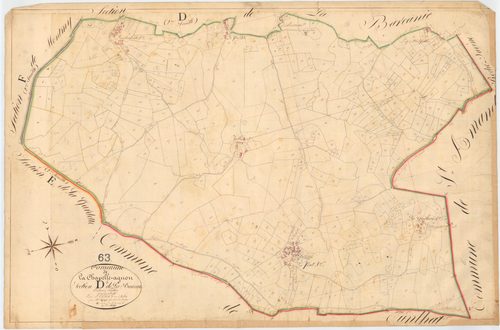 La Chapelle-Agnon - 55 FI 235      Section D de la Barcanie, 1ère feuille