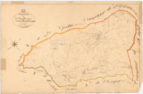 La Chapelle-Agnon - 55 FI 229      Section A de Clovergeat, 1ère feuille