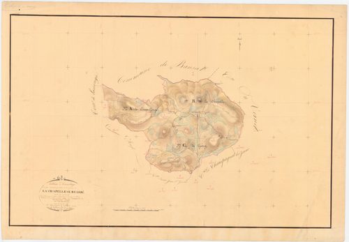 La Chapelle-sur-Usson - 54 Fi 277      Tableau d'assemblage du plan cadastral parcellaire de la commune de La Chapelle-sur-Usson