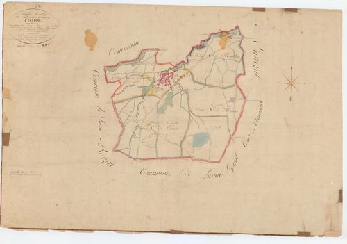 Chappes - 53 FI 197      Tableau d'assemblage du plan cadastral parcellaire de la commune de Chappes