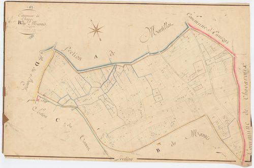 Chappes - 53 FI 199      Section B du Marais, 1ère feuille