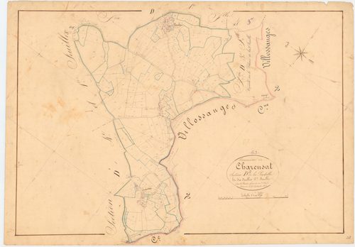 Charensat - 53 FI 255      Section D de la Pradelle, 2ème feuille