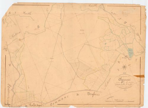 Charensat - 53 FI 247      Section B de Montaudot, 2ème feuille