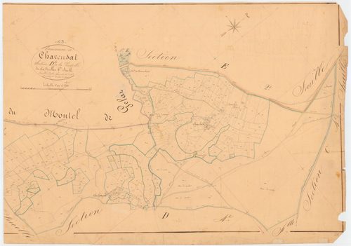 Charensat - 53 FI 259      Section D de la Pradelle, 6ème feuille