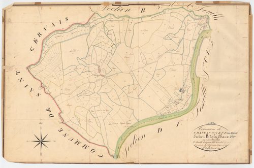 Châteauneuf-les-Bains - 53 FI 279      Section B de la Chaux, 2ème feuille