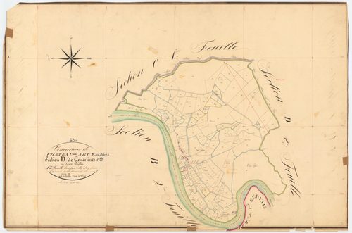 Châteauneuf-les-Bains - 53 FI 283      Section D de Genestines, 1ère feuille