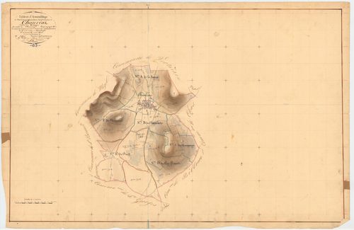 Chauriat - 51 FI 338      Tableau d'assemblage du plan cadastral parcellaire de la commune de Chauriat
