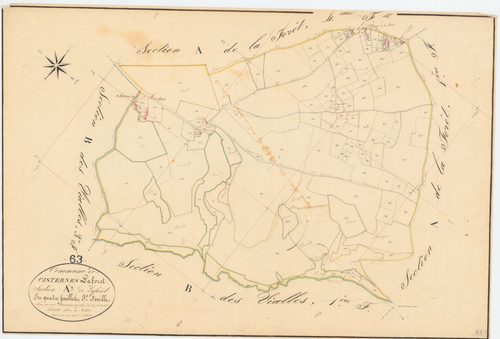 Cisternes-la-Forêt - 53 FI 309      Section A de la Forêt, 3ème feuille