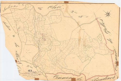 Cisternes-la-Forêt - 53 FI 317      Section D du Bourg, 1ère feuille