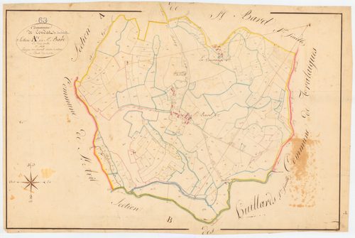 Combrailles - 53 FI 352      Section A de Saint-Bard, 2ème feuille