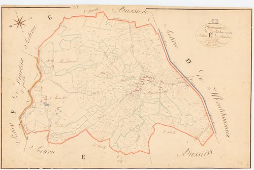 Combrailles - 53 FI 363      Section E de Bussière, 3ème feuille
