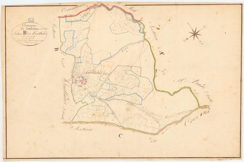 Combrailles - 53 FI 353      Section B des Huillards, 1ère feuille
