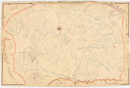 Combrailles - 53 FI 361      Section E de Bussière, 1ère feuille
