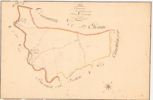 Combrailles - 53 FI 369      Section F de Courteix, 4ème feuille