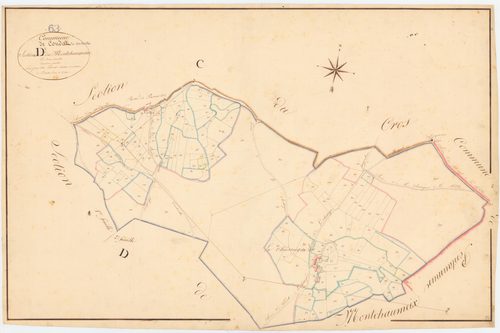 Combrailles - 53 FI 360      Section D de Montchaumeix, 3ème feuille
