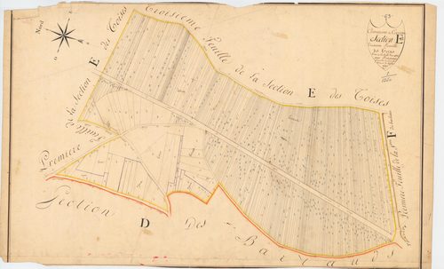 Cournon-d'Auvergne - 51 FI 385      Section E des Toises, 2ème feuille