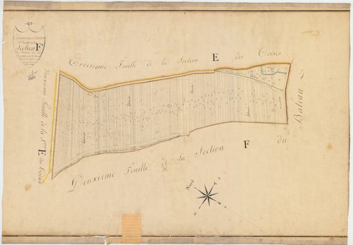 Cournon-d'Auvergne - 51 FI 387      Section F du Bateau, 1ère feuille