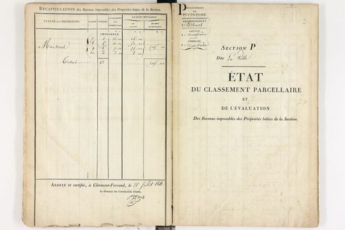 Courpière - P 12399/15      Section P