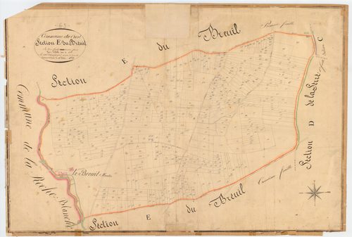 Le Crest - 51 FI 406      Section E du Breuil, 2ème feuille