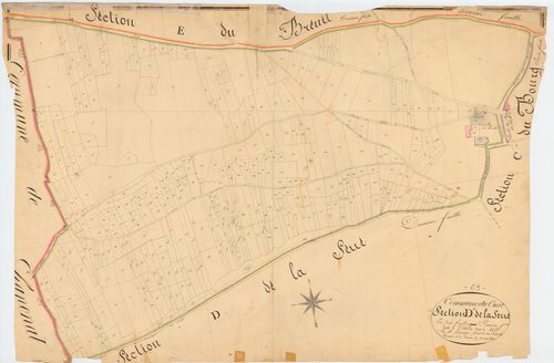 Le Crest - 51 FI 402      Section D de la Serre, 1ère feuille