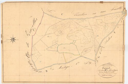 Crevant-Laveine - 55 FI 317      Section B de Montagne, 2ème feuille
