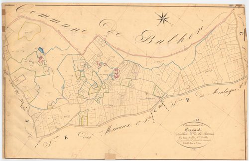Crevant-Laveine - 55 FI 322      Section F de la Brousse, 1ère feuille