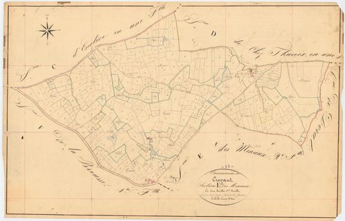 Crevant-Laveine - 55 FI 320      Section E des Minaux, 1ère feuille