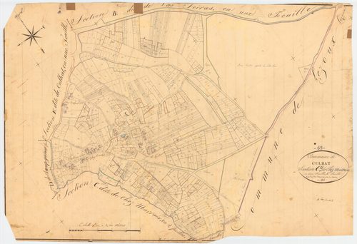 Culhat - 55 FI 335      Section C de chez Marraix, 1ère feuille