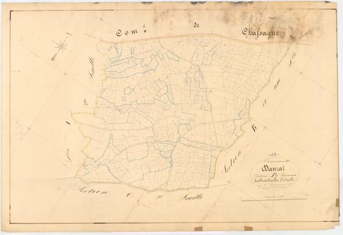 Dauzat-sur-Vodable - 54 Fi 368      Section A de Leiranoux, 3ème feuille