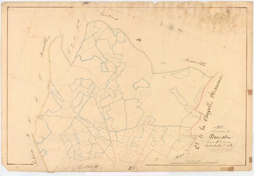 Dauzat-sur-Vodable - 54 Fi 374      Section E de Genelière, 1ère feuille