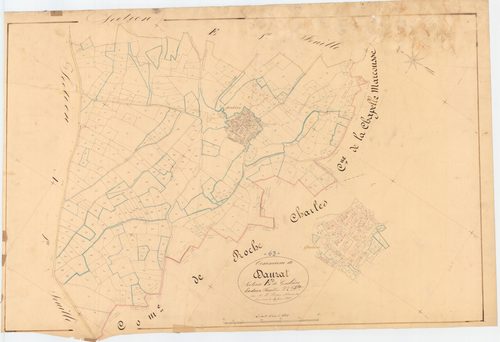 Dauzat-sur-Vodable - 54 Fi 375      Section E de Genelière, 2ème feuille
