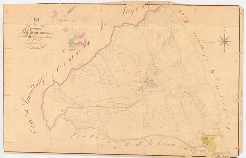 Égliseneuve-des-Liards - 54 Fi 402      Section A d'Egliseneuve et Charel, 1ère feuille