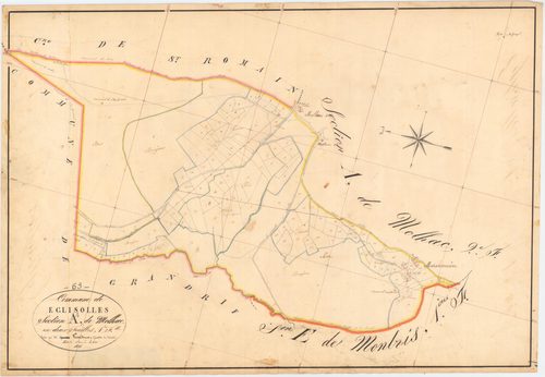 Églisolles - 55 FI 407      Section A de Molhac, 1ère feuille