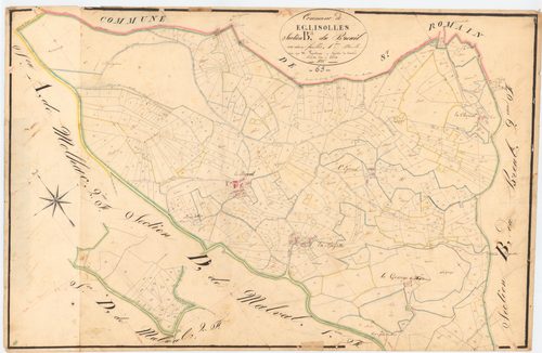 Églisolles - 55 FI 409      Section B du Breuil, 1ère feuille