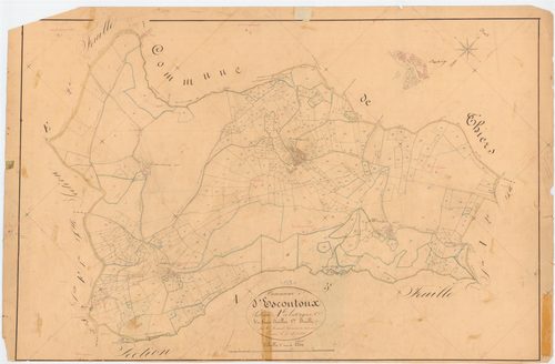 Escoutoux - 55 FI 419      Section A des Vignes, 1ère feuille