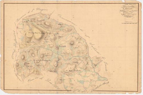 Espinasse - 53 FI 427      Tableau d'assemblage du plan cadastral parcellaire de la commune d'Espinasse