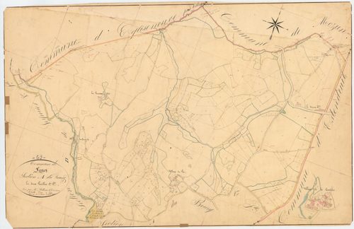Fayet-le-Château - 51 FI 469      Section A du Bourg, 1ère feuille