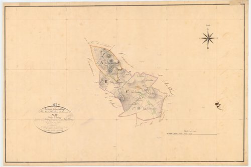 Flat - 54 Fi 418      Tableau d'assemblage du plan cadastral parcellaire de la commune de Flat