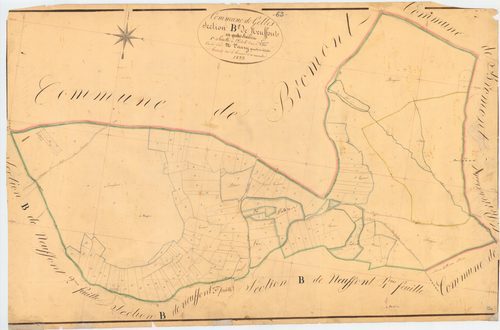 Gelles - 51 FI 480      Section B de Neuffont, 1ère feuille