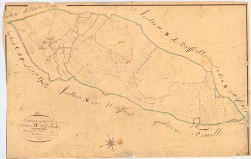 Gelles - 51 FI 482      Section B de Neuffont, 3ème feuille