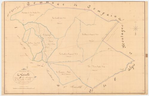 La Godivelle - 54 Fi 435      Section B des Montagnes, 1ère feuille