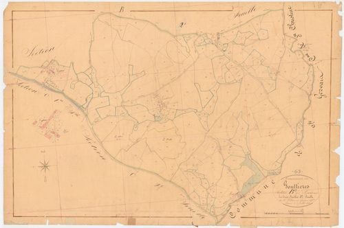 Gouttières - 53 FI 499      Section B des Levadoux, 3ème feuille