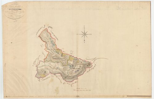 Grandeyrolles - 54 Fi 438      Tableau d'assemblage du plan cadastral parcellaire de la commune de Grandeyrolles