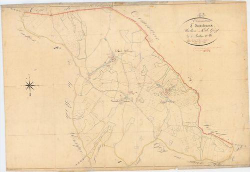 Isserteaux - 51 FI 548      Section A de Gézy, 1ère feuille