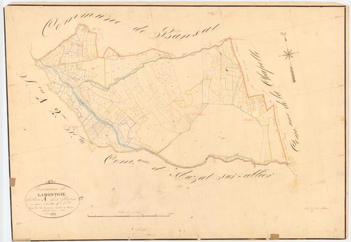 Lamontgie - 54 Fi 479      Section A des Bois, 1ère feuille