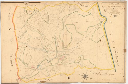 Laqueuille - 51 FI 569      Section B d'Obervialle, 2ème feuille